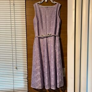 Danny and Nicole Lavender Purple dress with belt
